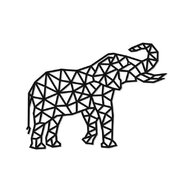 EWA - Puzzle din lemn Elephant , Puzzle Copii , Decorativ 3D, piese 364
