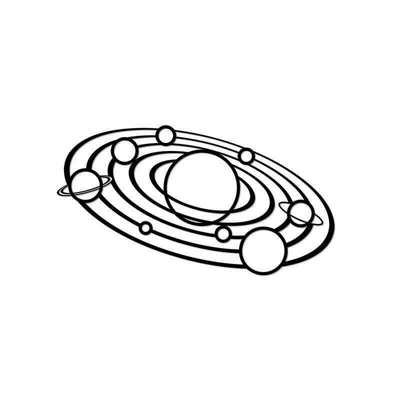 EWA - Puzzle din lemn Solar system , Puzzle Copii , Decorativ 3D, piese 64