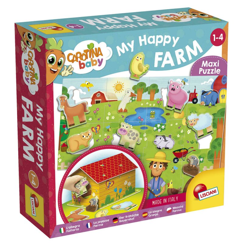 Lisciani - puzzle 3d - ferma mea vesela