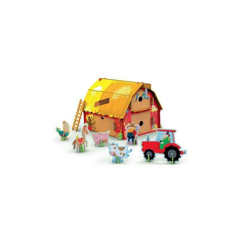 Sassi - puzzle 3d ferma vesela puzzle copii, pcs 43