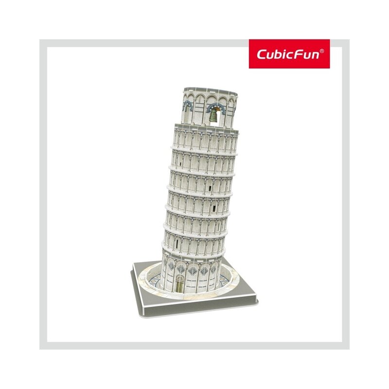 CUBICFUN - Puzzle 3D Turnul din Pisa Nivel mediu Puzzle Copii, piese 27