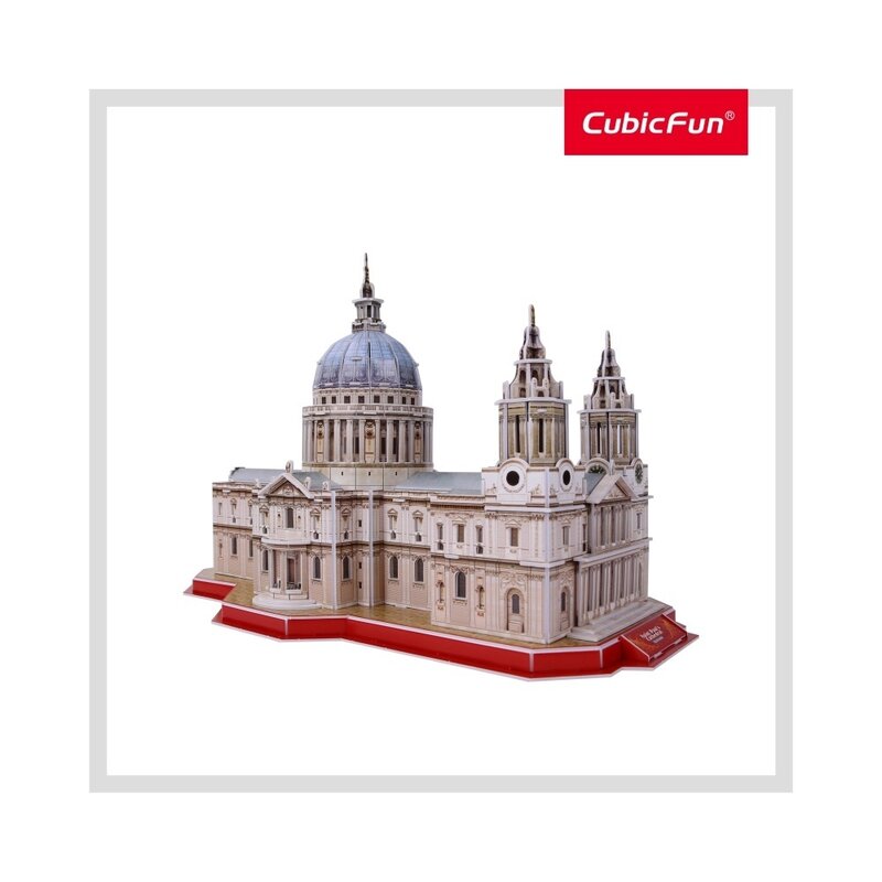 CUBICFUN - Puzzle 3D Catedrala St. Paul Cu brosura Puzzle Copii, piese 107