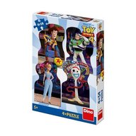 Puzzle personaje Toy Story 4 , Puzzle Copii , 4 x 54 piese, piese 216