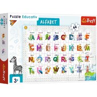 Trefl - Puzzle educativ Alfabetul , Puzzle Copii, piese 44