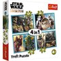 Trefl - Puzzle personaje Mandalorian si lumea lui , Puzzle Copii ,  4 in 1, piese 207 - 1