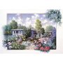 Puzzle 500 piese - Garden With Flowers-Peter Motz - 1