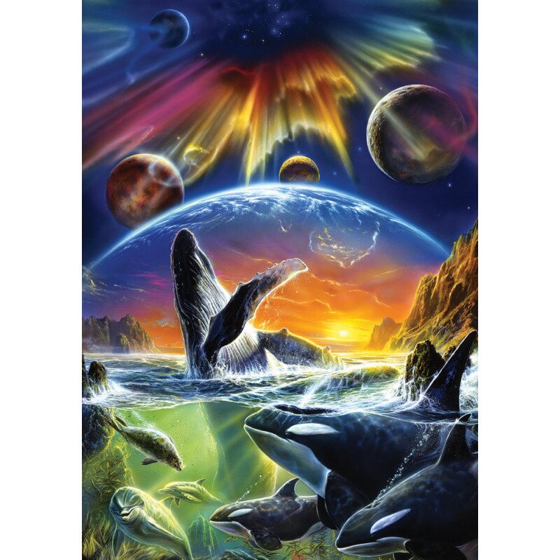 Puzzle 500 piese - orca aurora-bob eggleton