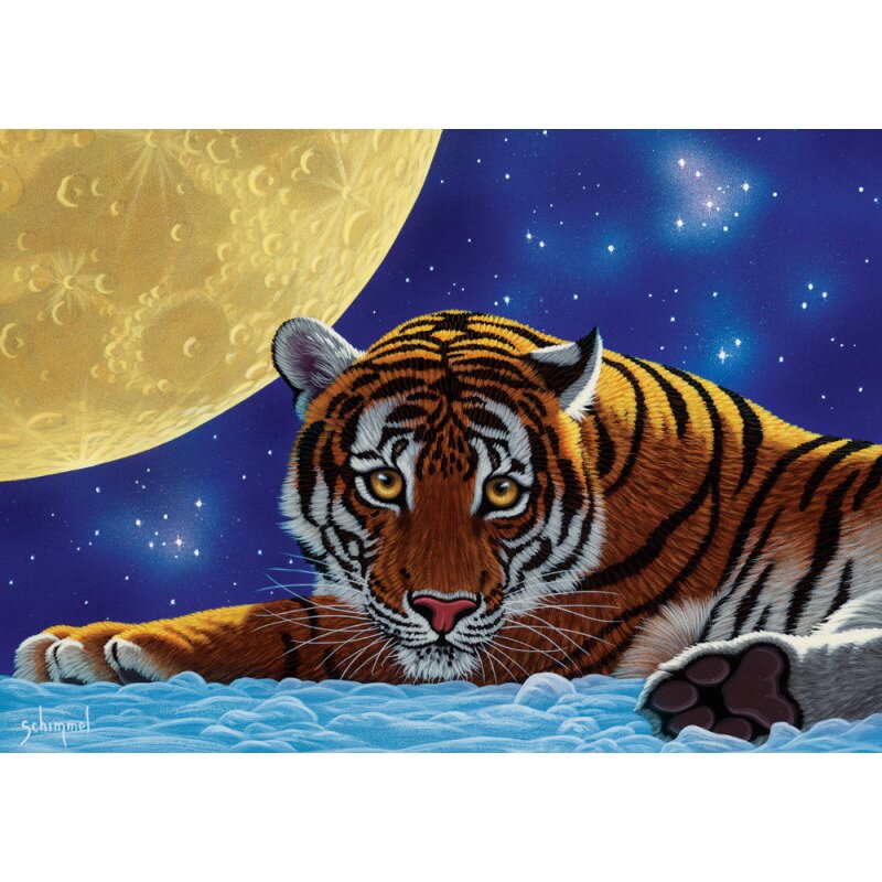 Puzzle 500 piese - tiger moon-william schimmel