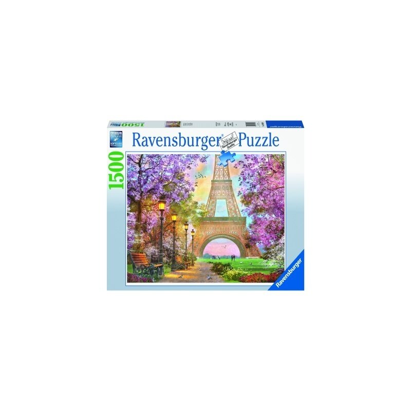 Ravensburger - puzzle alee romantic paris, 1500 piese
