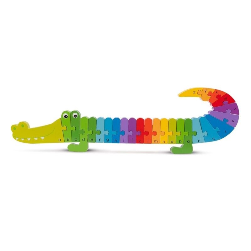 New classic toys - puzzle alfabet, crocodil