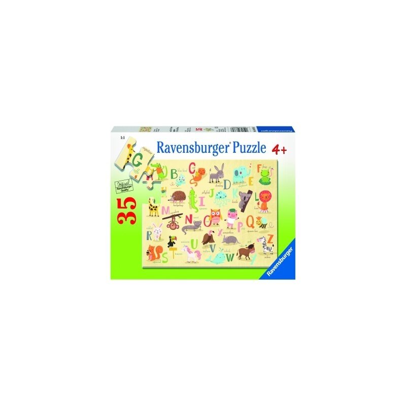 Ravensburger - puzzle alfabet cu animale, 35 piese