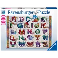 Ravensburger - Puzzle educativ Alfabet Dragon Puzzle Copii, piese 1000