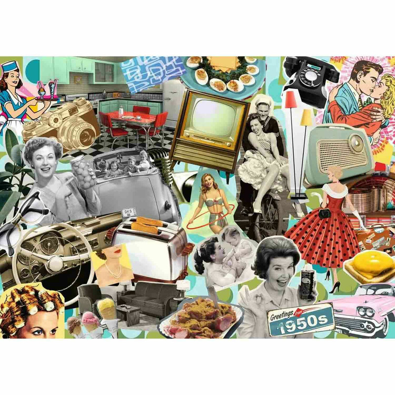Puzzle anii 50, 1000 piese