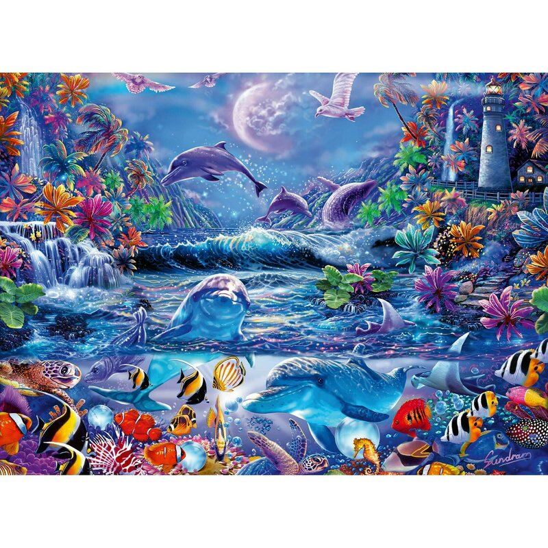 Ravensburger - Puzzle Animale Marine, 500 Piese Starline