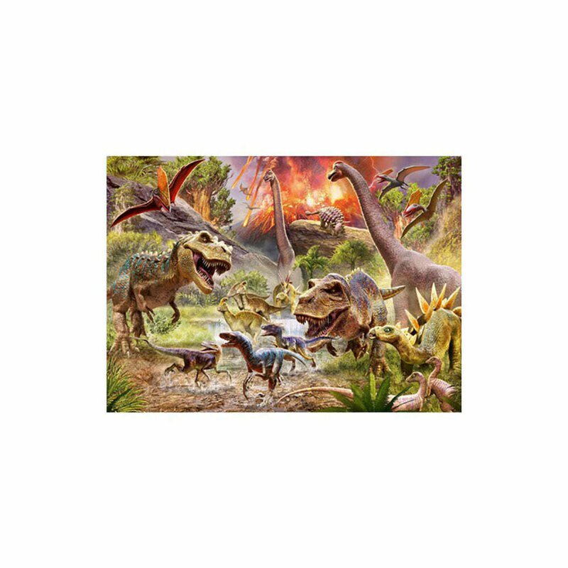 Ravensburger - Puzzle Atacul Dinozaurilor, 60 Piese