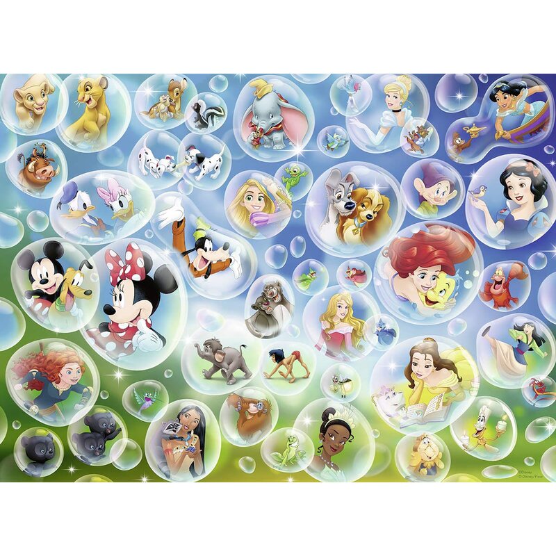 Ravensburger - puzzle personaje baloane disney puzzle copii, piese 150