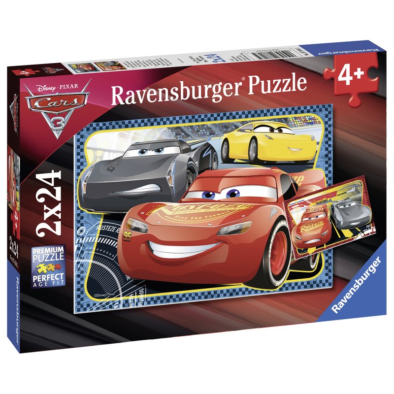Ravensburger - puzzle cars, 2x24 piese