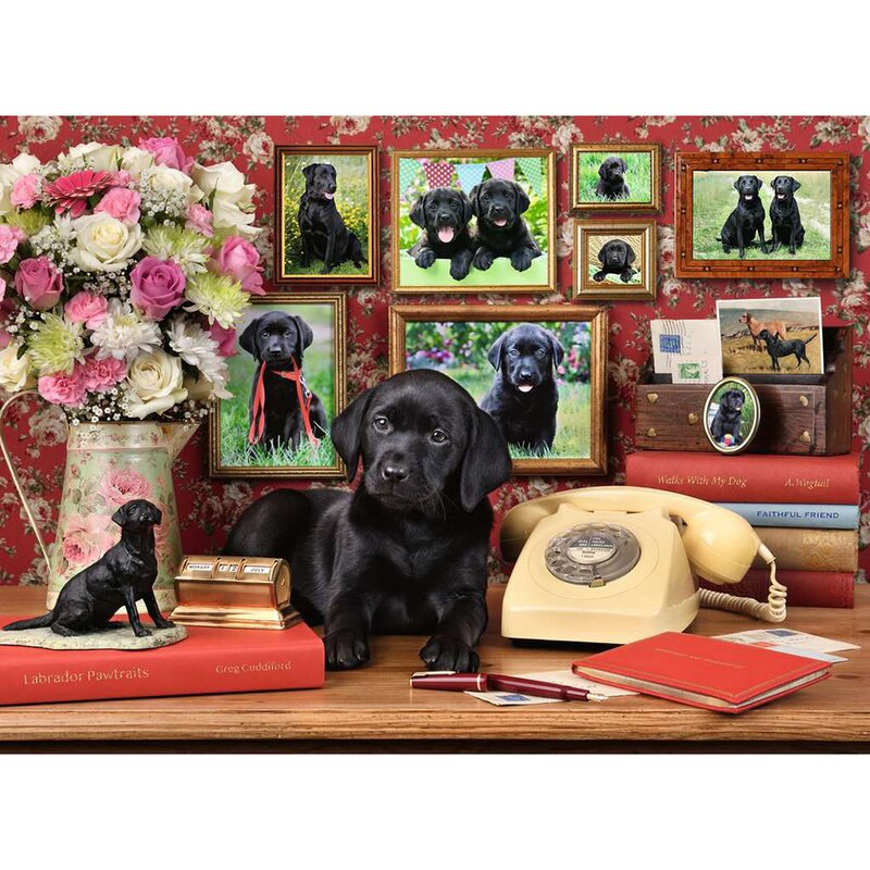 Ravensburger - puzzle animale catel loial puzzle copii, piese 500