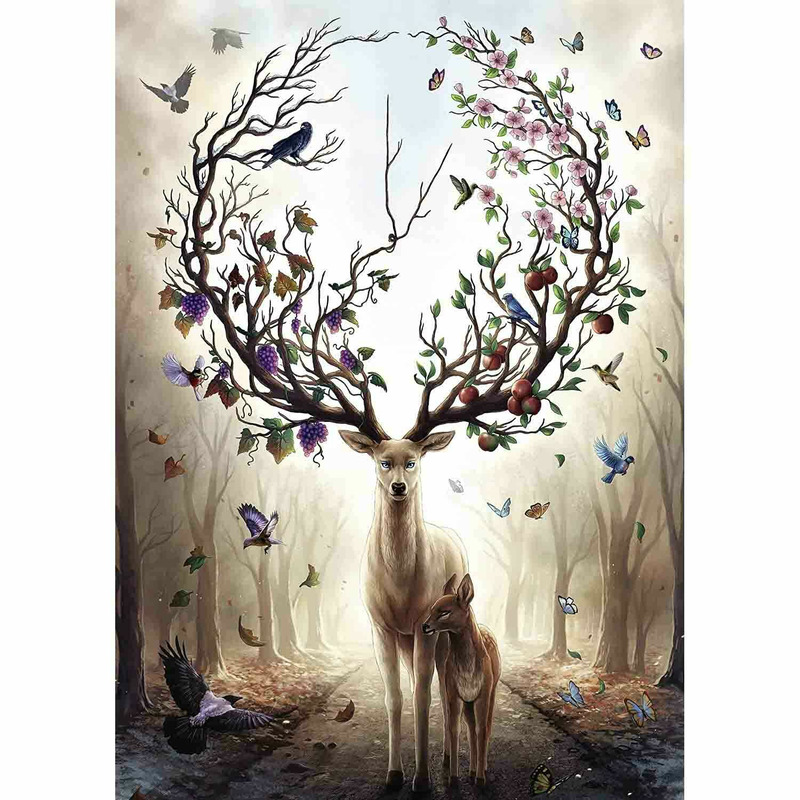 Puzzle cerb fantastic, 1000 piese