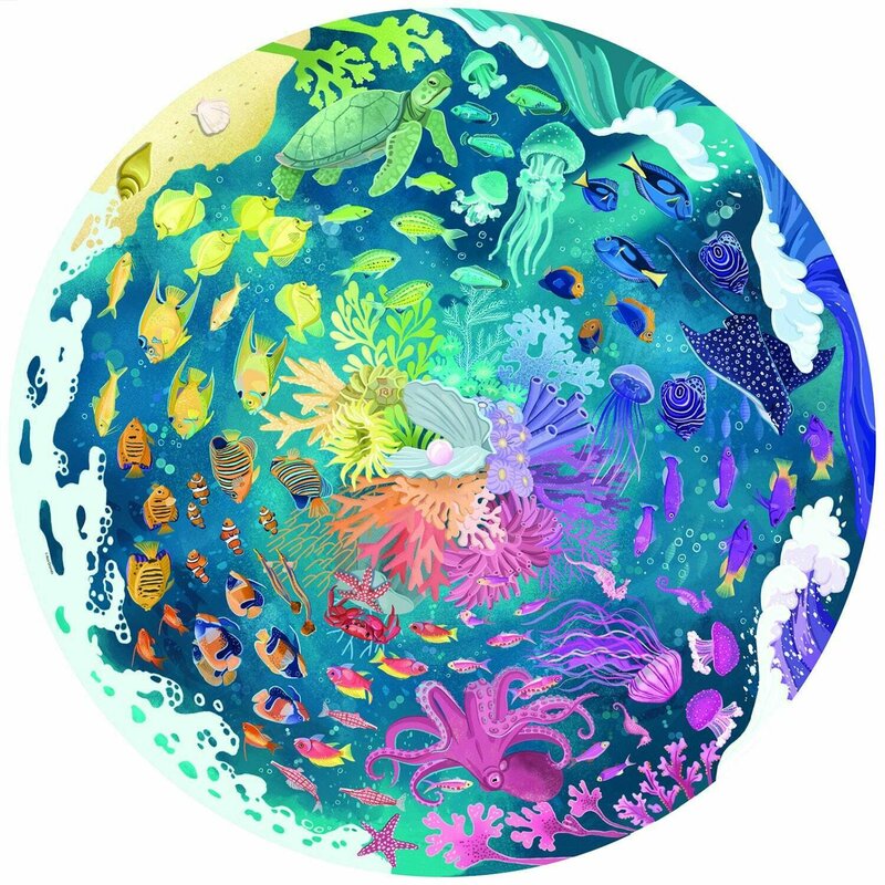 Ravensburger - puzzle cerc ocean, 500 piese