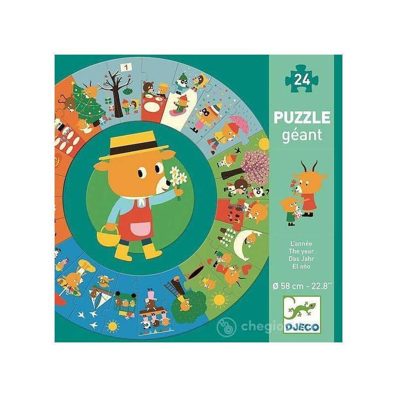 Djeco - puzzle cicular, anotimpurile