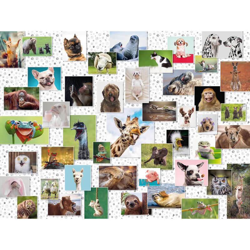 Ravensburger - Puzzle animale Colaj cu animale Puzzle Adulti, piese 1500
