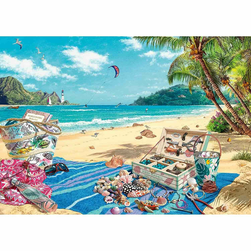 Puzzle colectionarul de scoici, 1000 piese