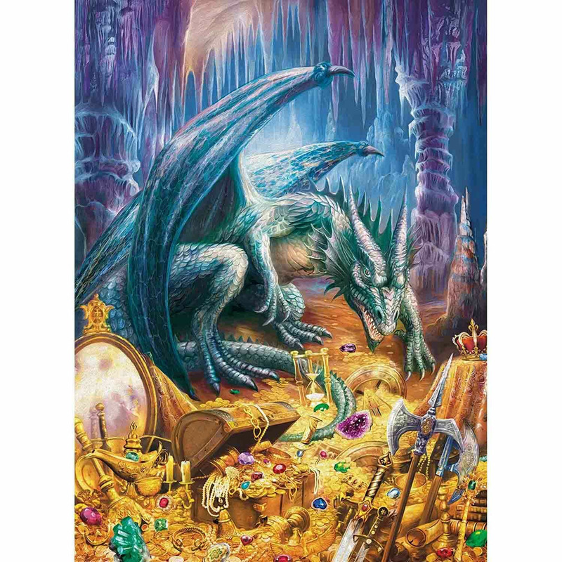 Puzzle Comoara Dragonilor, 100 Piese