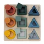 Puzzle copii, Free2Play, Din lemn, Cu sortare forme, Incurajeaza imaginatia, Dezvolta abilitatile motorii fine si coordonarea ochi-mana, 22,2x22,2x4,2 cm, 12 luni+, Multcolor - 3