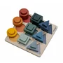 Puzzle copii, Free2Play, Din lemn, Cu sortare forme, Incurajeaza imaginatia, Dezvolta abilitatile motorii fine si coordonarea ochi-mana, 22,2x22,2x4,2 cm, 12 luni+, Multcolor - 2