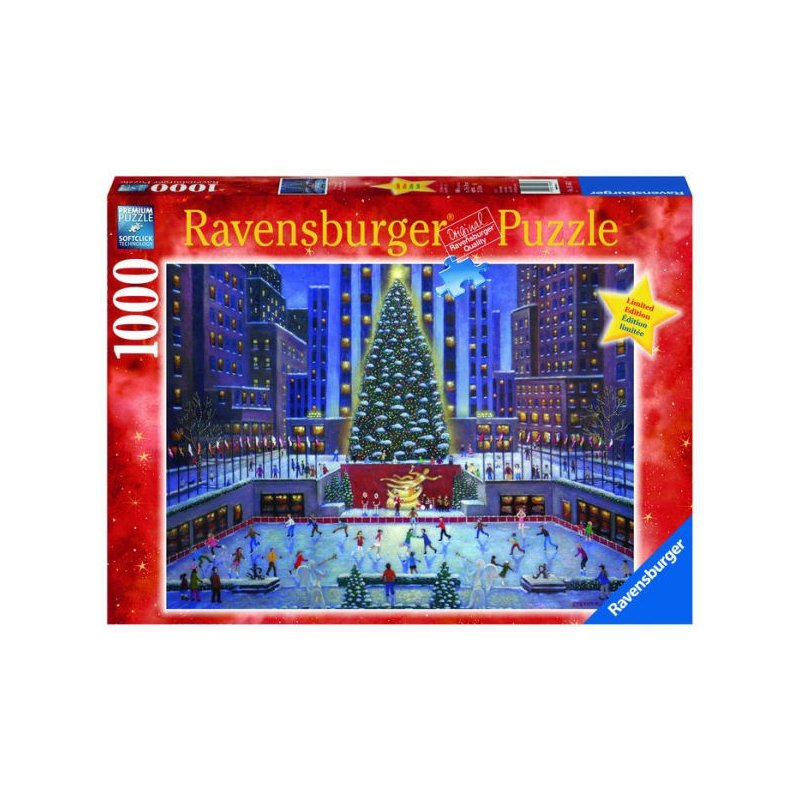 Ravensburger - puzzle craciun nyc, 1000 piese