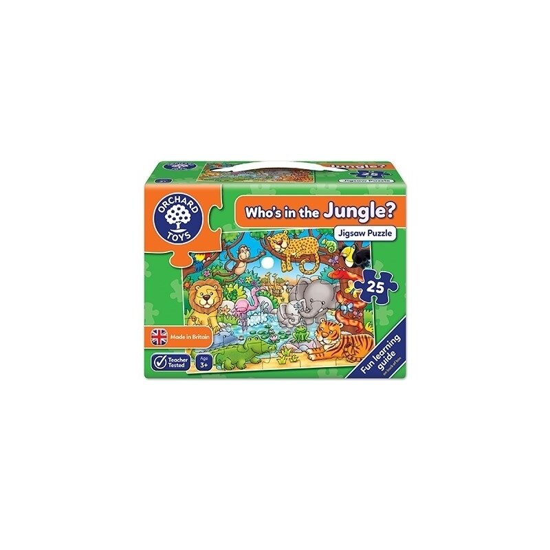 Orchard toys - puzzle cu activitati cine este in jungla? - who's in the jungle?