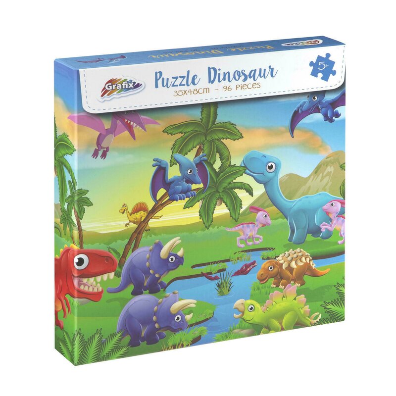 Grafix - puzzle animale dinozauri puzzle copii, piese 96