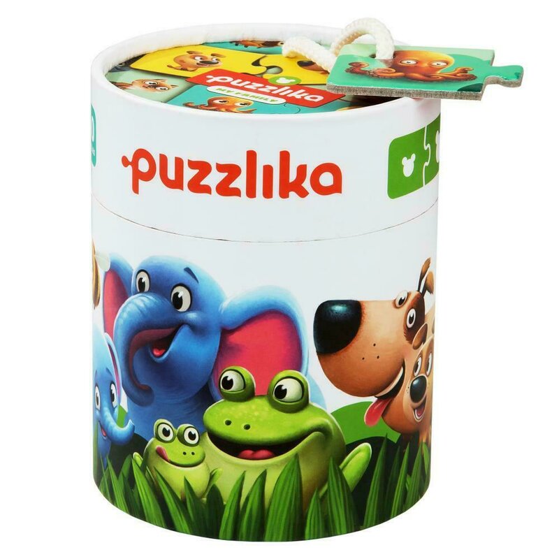 Cubika - puzzle animale familia potrivita puzzle copii, piese 20