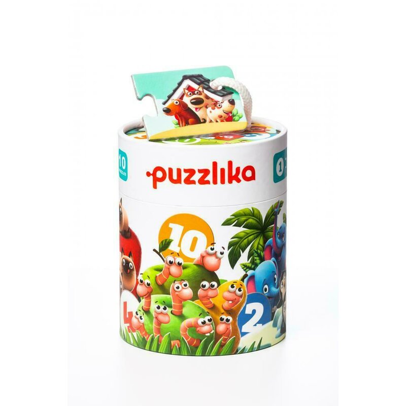 Cubika - puzzle animale sa ne numaram prietenii puzzle copii, piese 20
