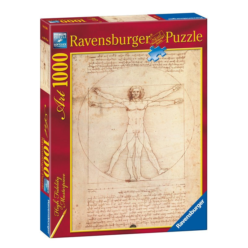 Ravensburger - puzzle da vinci, 1000 piese