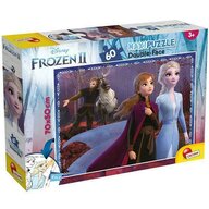 Lisciani - Puzzle personaje Frozen II Maxi, Cu desen de colorat Puzzle Copii, piese 60
