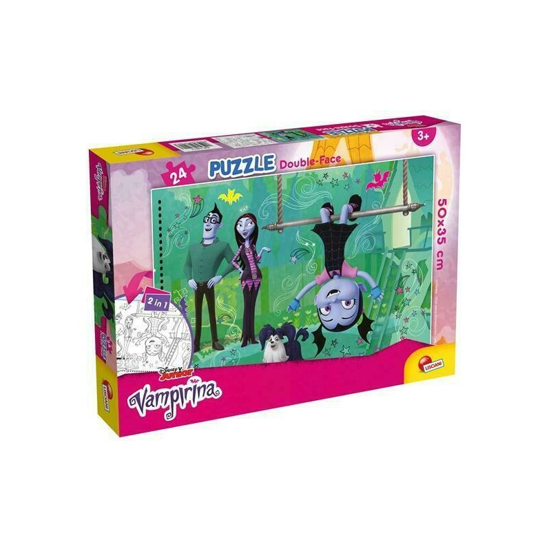 Puzzle personaje vampirina , puzzle copii , de colorat, piese 24