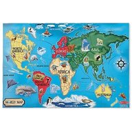 Melissa & Doug - Puzzle De Podea Harta Lumii Worldap
