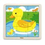 Viga - Puzzle din lemn Ratusca , Puzzle Copii , Cu piese mari, piese 9 - 1