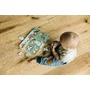Puzzle muzical din lemn, Free2Play, Cu animalute de la ferma, Cu sunete, Cu maner, Stimuleaza simturile, invatarea prin joc si imaginatia, 29,8 x 21,2 x 3,8 cm, Farm - 8
