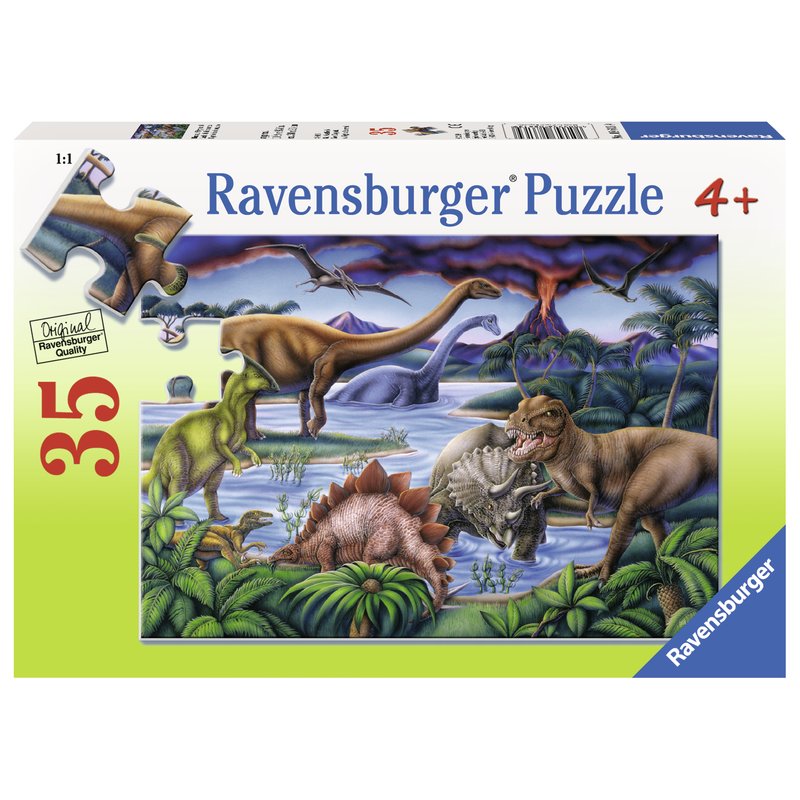 Ravensburger - puzzle dinozauri, 35 piese