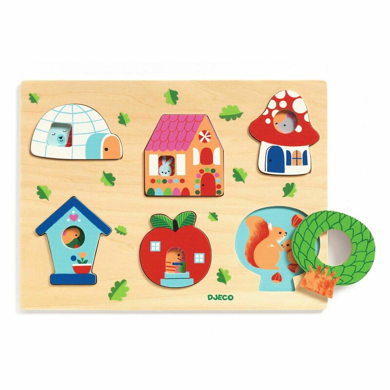 Djeco - puzzle , casa cu surprize