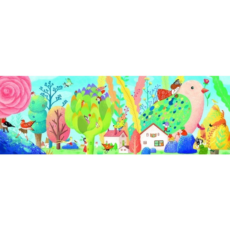 Djeco - puzzle miss birdy 350 buc