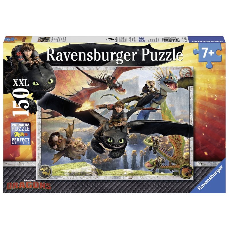 Ravensburger - Puzzle Dragons, 150 piese