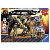 Ravensburger - Puzzle Dragons, 3x49 piese