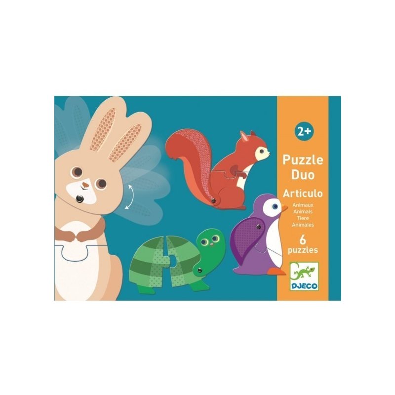 Djeco - puzzle duo mobil animale