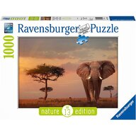 Ravensburger - Puzzle animale Elefant in Masai mara , Puzzle Copii, piese 1000