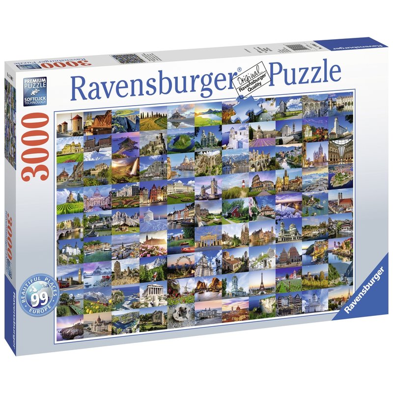 Ravensburger - Puzzle Europa 99 Locuri, 3000 piese