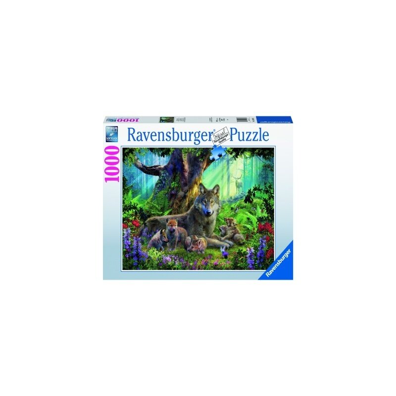 Ravensburger - PUZZLE FAMILIE LUPI, 1000 PIESE
